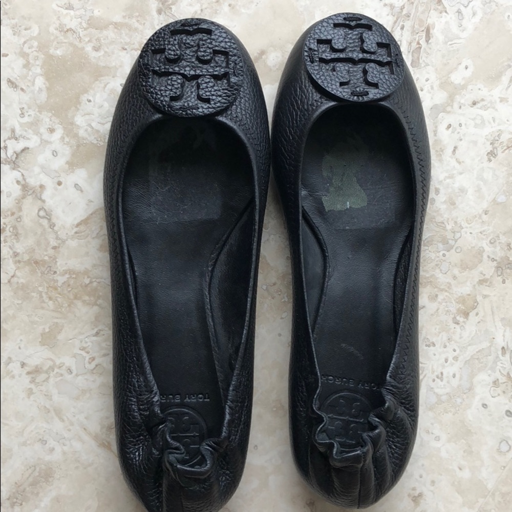 Tory Burch Cracked Leather Flats Size 8.5
